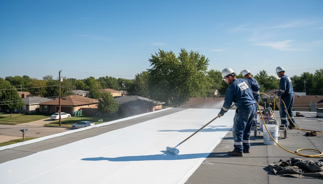 Commercial roof coating in Grand Valley, PA near me